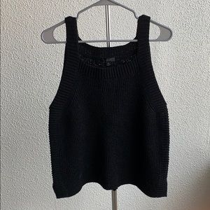 Black sweater vest